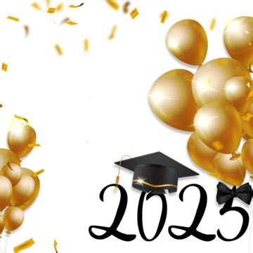 2025 Graduation Season Border Celebration Gold Graduation Season