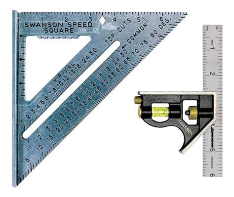 Kit De Escuadras Rápida Y Combinada Para Carpintería Swanson Envío gratis
