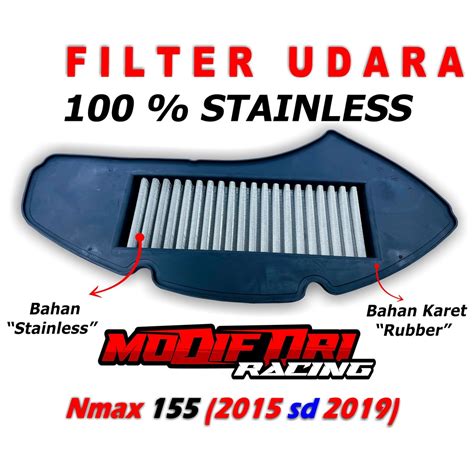 Jual Nmax Filter Udara Stainles Yamaha Nmax Seumur Hidup