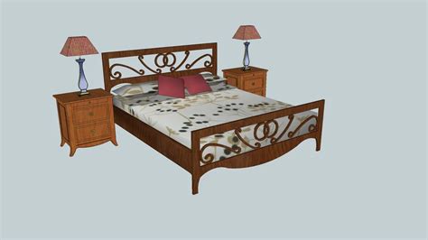 Queen Size Bed 3d Warehouse