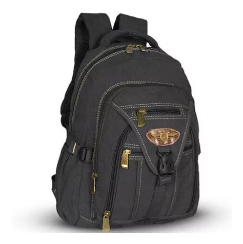 Mochila Lona Grande Ferramenta Esporte Kvn Ja9606 Preto Parcelamento