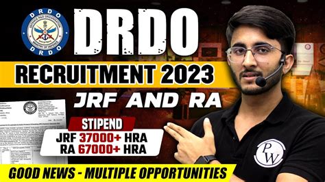 Drdo Recruitment Jrf And Ra Stipend Jrf Hra Ra