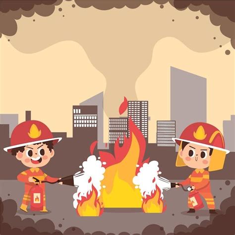 Firefighter Vector Free Illustration