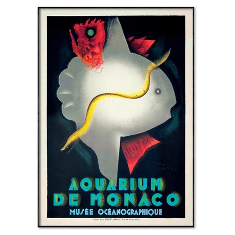 Monaco Aquarium Poster | Aquarium de Monaco | Art Poster Archive