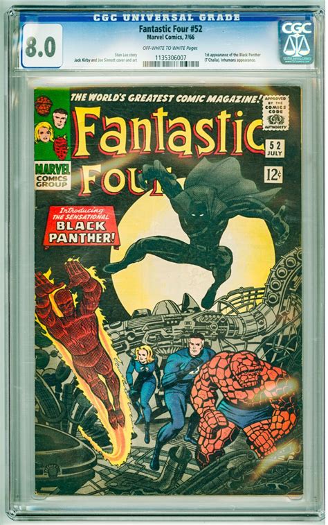 Fantastic Four 52 1966 CGC 8 0 1st Appearance Of The Black Panther