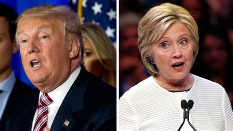 Hillary Clinton Donald Trump Trade Jabs In Victory Speeches Fox News