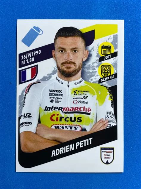 Sticker Autocollant Panini Tour De France N Adrien Petit Eur