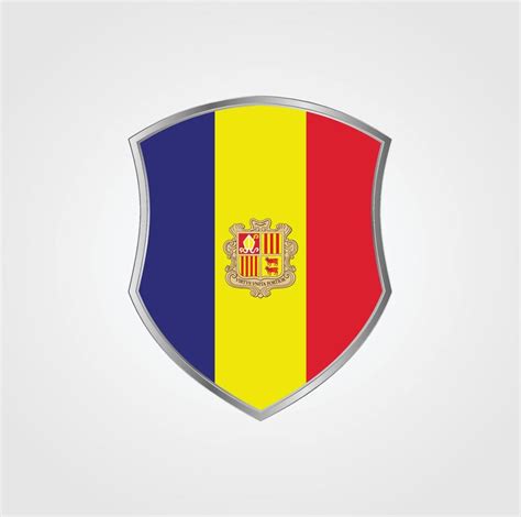 Diseño De La Bandera De Andorra 5900499 Vector En Vecteezy