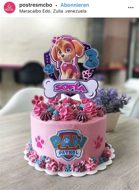 Pink Paw Patrol Birthday Cake