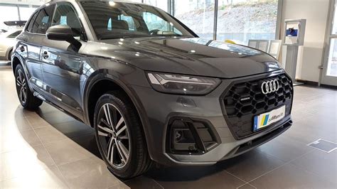 New 2021 Audi Q5 In Daytona Grey With Rear OLED Lights Red Brake