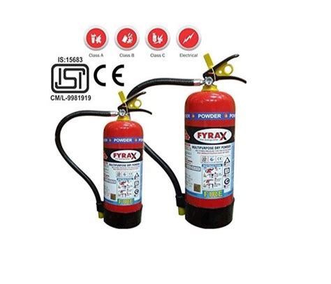 Fyrax Dry Powder Type Multipurpose ABC Fire Extinguisher For