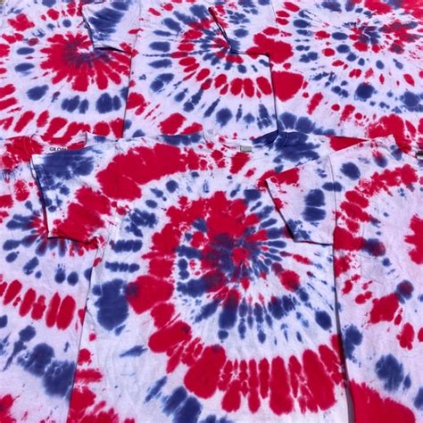 Plus Size Patriotic Tie Dye Tshirt Red White And Blue Tie Dye Etsy