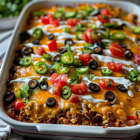 Cheesy Taco Casserole Biggest Idea