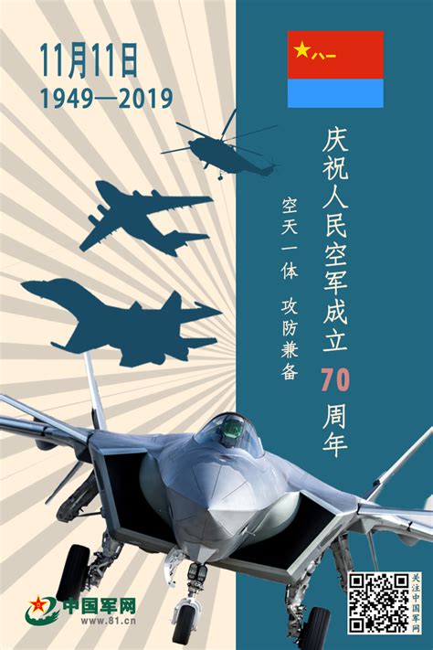 海报丨庆祝人民空军成立70周年 中国军网