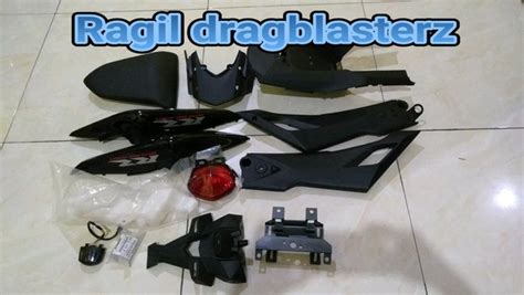 Jual Cover Body Belakang Full Set New Ninja Rr Hitam Metalik Original