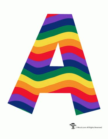 Rainbow Alphabet Printable Letters | Woo! Jr. Kids Activities : Children's Publishing | Alphabet ...