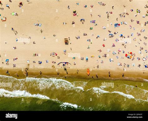 People At The Beach During Hot Summer Day Stock Photo Alamy