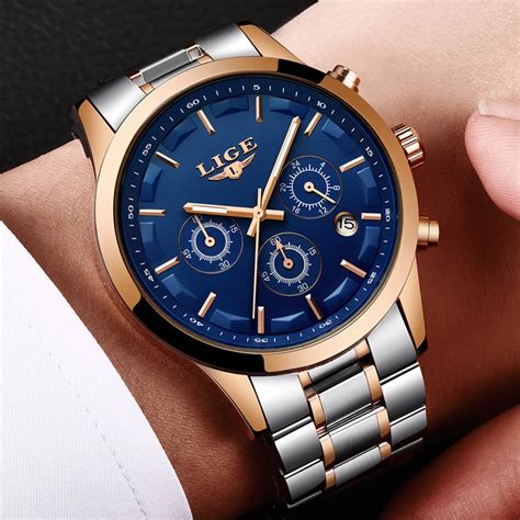 Relojes Lige Para Hombre De Marca Superior De Lujo Cron Grafo Fecha