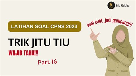 SERING KELUAR FR TERBARU TIU CPNS 2023 HOTS FULL PENALARAN Part 16