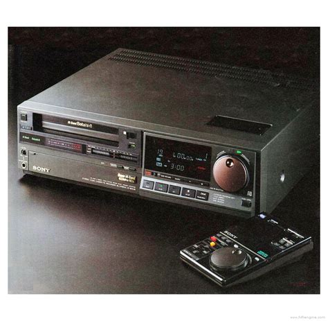 Sony SL HF3000 BetaPRO Video Cassette Recorder Manual HiFi Engine