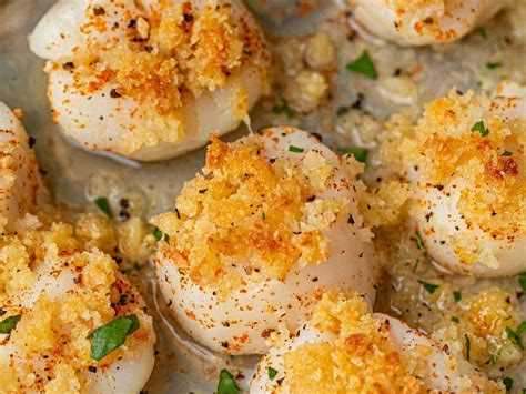 Crispy Baked Scallops With Buttery Panko Topping Dinner Then