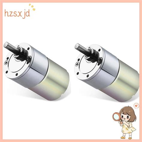 มอเตอร์เกียร์ไฟฟ้า แรงบิดสูง Dc 12v 30rpm 37 มม 2 ชิ้น Shopee Thailand