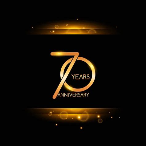 Years Golden Anniversary Vector Logo Design Vector Illustration Isolated White Stock Vector By