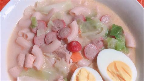 Creamy Chicken Sopas Macaroni Soup Panlasang Pinoy Recipe Youtube