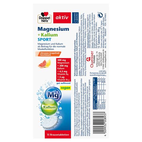 Doppelherz Aktiv Magn Sium Potassium Sport Comprim S Effervescents