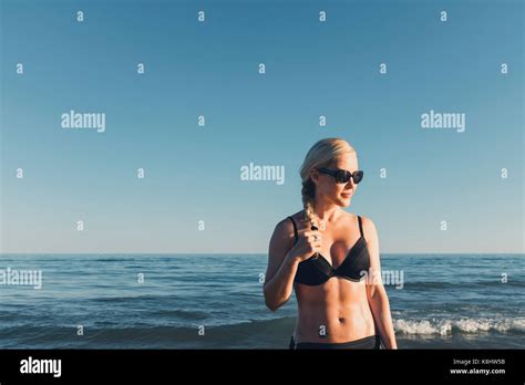 Mature Woman In Bikini Immagini E Fotos Stock Alamy My XXX Hot Girl