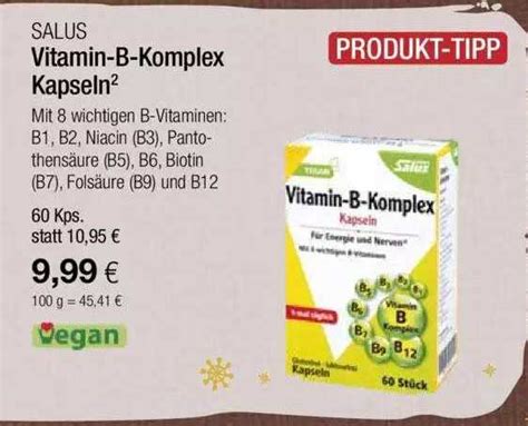 Salus Vitamin B Komplex Kapseln Angebot Bei Vitalia 1Prospekte De