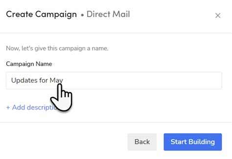 Create Direct Mail campaigns