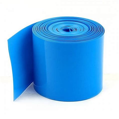 Mm Meter Pvc Heat Shrink Sleeve Blue For Lithium Cell Pack