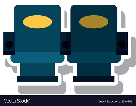 Isolated cinema chair design Royalty Free Vector Image