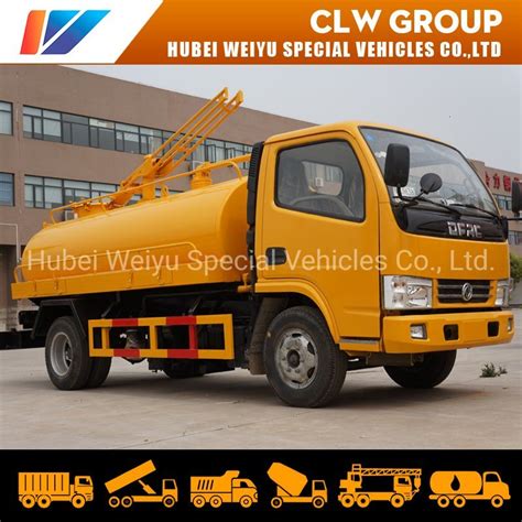 Dongfeng X Liters Vacuum Sewage Suction Tank Trucks Septic Tank