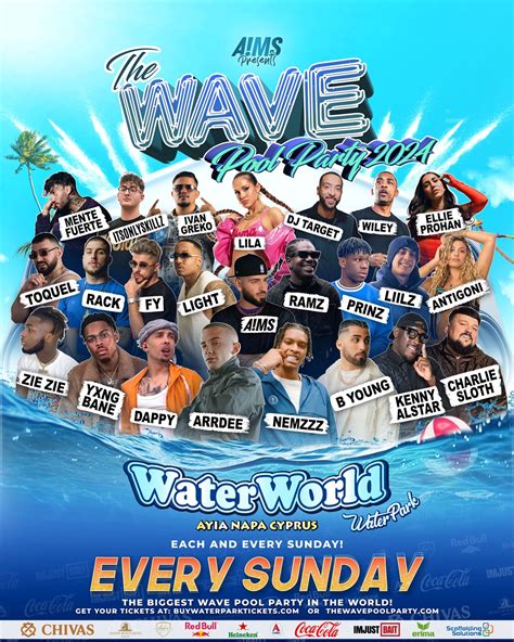 The Wave Pool Party Ayia Napa Festival Concert Full Line Up 2024 Ru