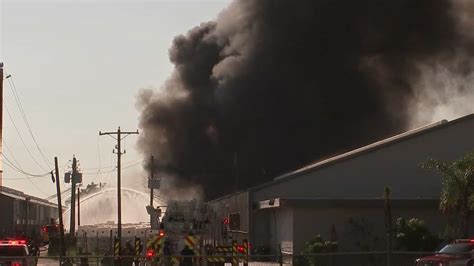 2 Firefighters Taken To Hospital After 4 Alarm Fire At Warehouse In Sw