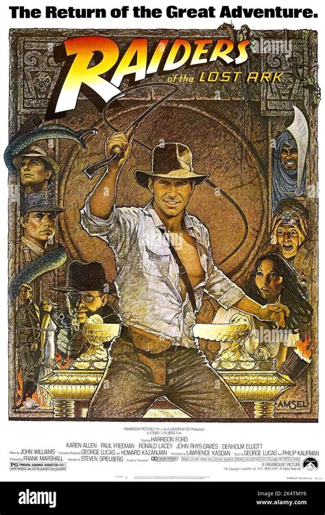 Raiders Of The Lost Ark 1981. Raiders Of The Lost Ark Movie Poster. Indiana Jones And The ...