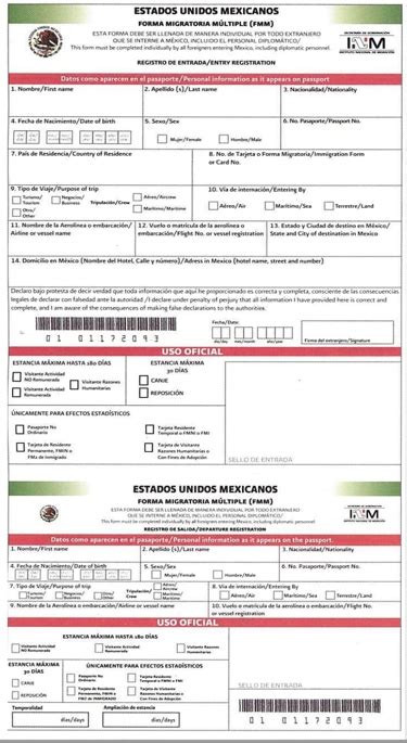 Entrada A Mexico Formulario Image To U