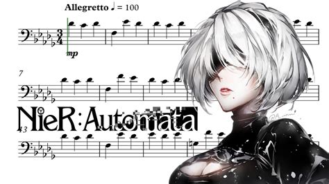 Nier Automata City Ruins Cello Solo Sheet Music Youtube