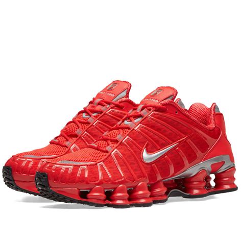 Nike Shox Tl Speed Red And Metallic Silver End Au