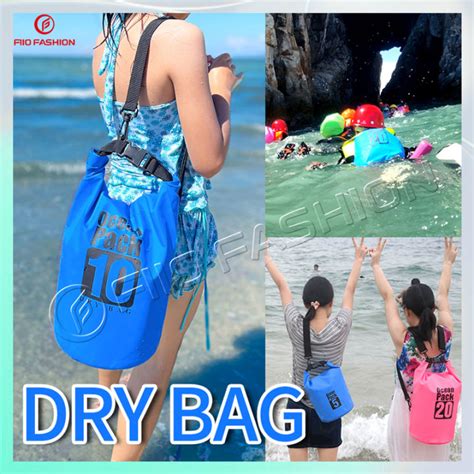 Ocean Pack Dry Bag Waterproof 5l 10l Bucket Bag Sling Shoulder Backpack Outdoor Travel Bag