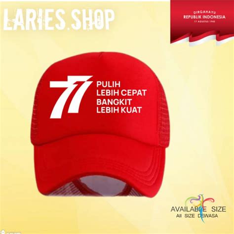 Jual Topi Jaring Trucker Hut Ri Indonesia Topi Kemerdekaan Topi Hut