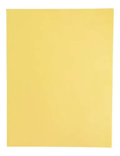 Hojas De Papel Bond Color Pastel Piezas G Apsa Color Amarillo