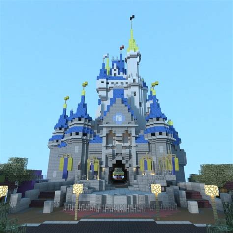 Disney Castle Minecraft Schematic Disney Castle Movie Intro