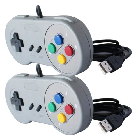 Kit 2x Controles USB Joystick Games Retro Computador Raspberry Manete