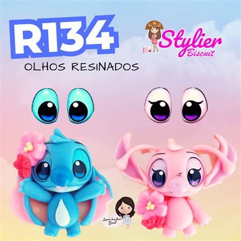 Cartela De Olhos Resinados R134 Stitch