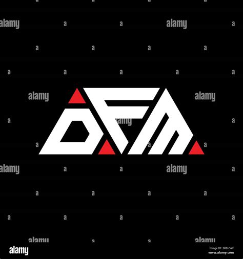 Dfm Triangle Letter Logo Design With Triangle Shape Dfm Triangle Logo