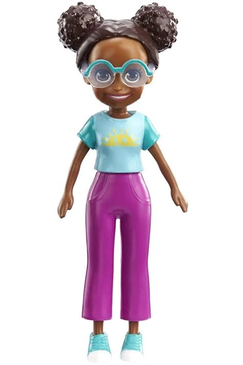 Polly Pocket lü set Lila Shani ve Polly Pocket Ana Figürler Seti Kız Oyuncak Bebek Brunette