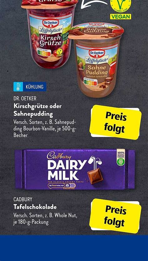 Dr Oetker Kirschgr Tze Oder Sahnepudding Angebot Bei Aldi S D